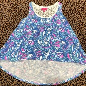 Lilly Pulitzer My Fans Hi-Lo Racerback Tank *Size XS*💖